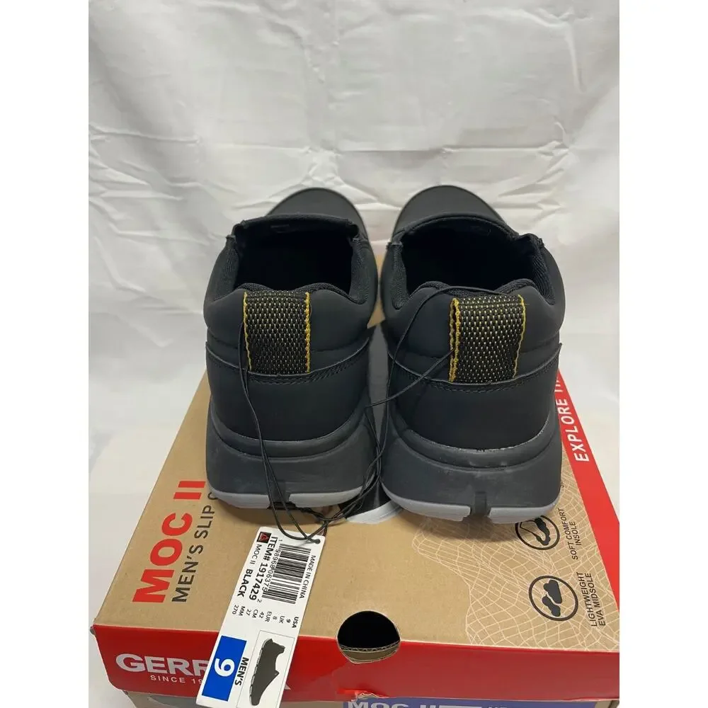 Gerry Men's Slip On Casual Shoes Size 9 Black MOC II New In Box - Comfortable